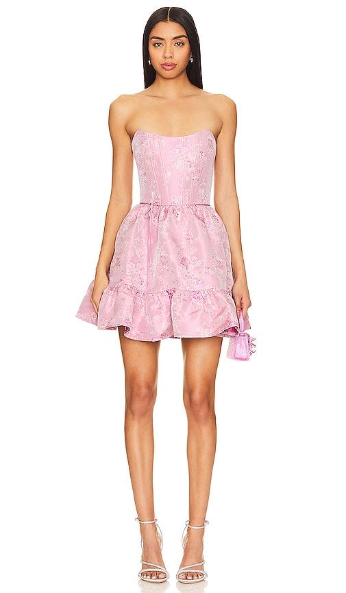 v. chapman ginny corset mini dress in purple. - size 2 (also in 4, 6)