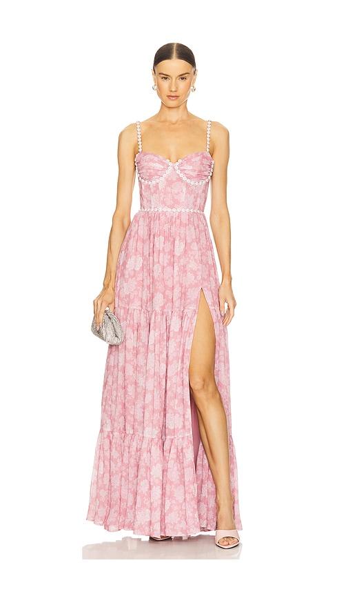 v. chapman gwen dress in blush. - size 0 (also in 4, 2, 6, 8)