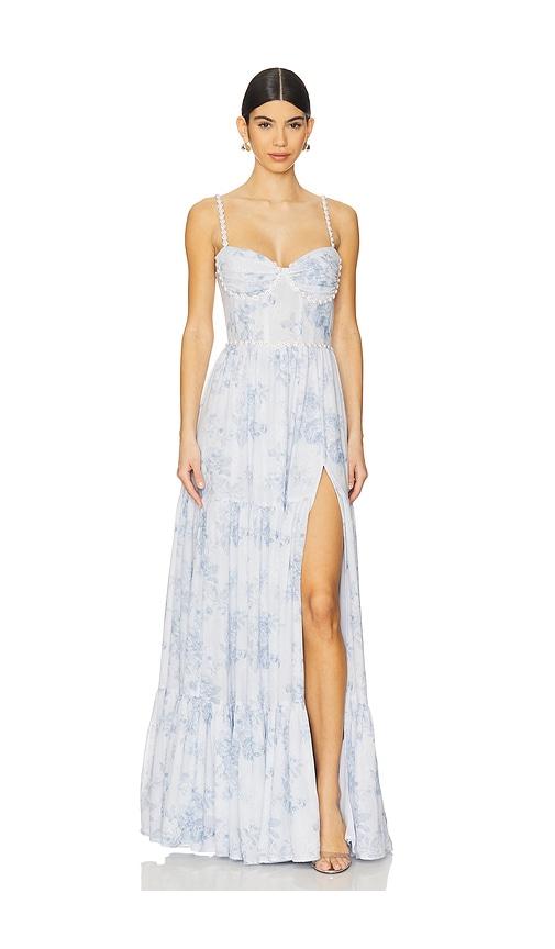 v. chapman gwen gown in baby blue. - size 0 (also in 4, 2, 6, 8, 10, 12)