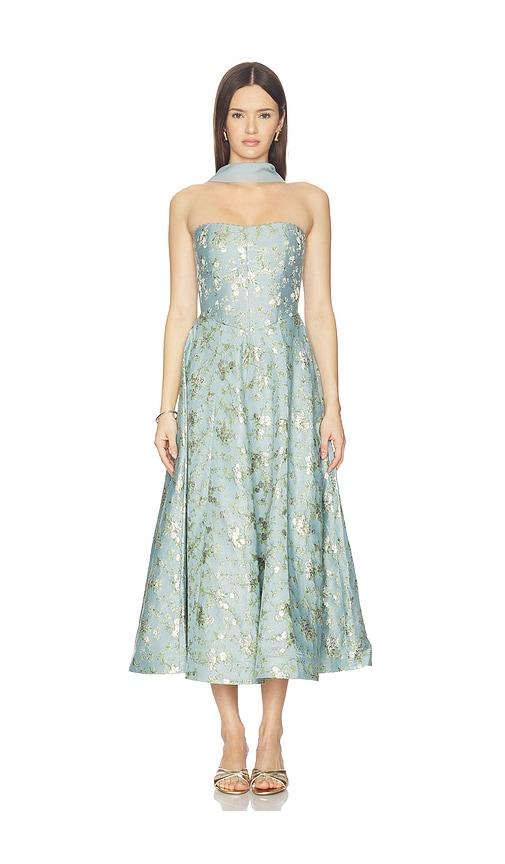 v. chapman hazel dress in blue. - size 2 (also in 4, 6)