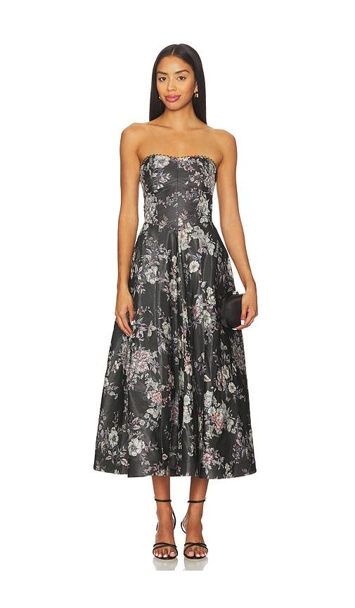 v. chapman hazel dress in charcoal. - size 00 (also in 6, 10, 12)
