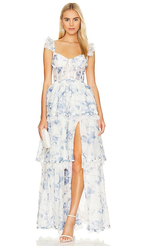 v. chapman jolie gown in white. - size 0 (also in 2, 4, 12)