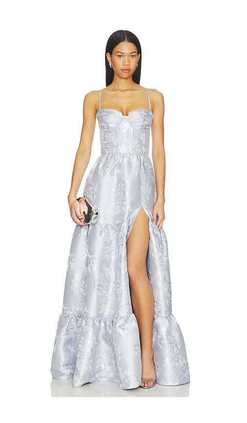v. chapman lucetta dress in blue. - size 2 (also in 4, 8)