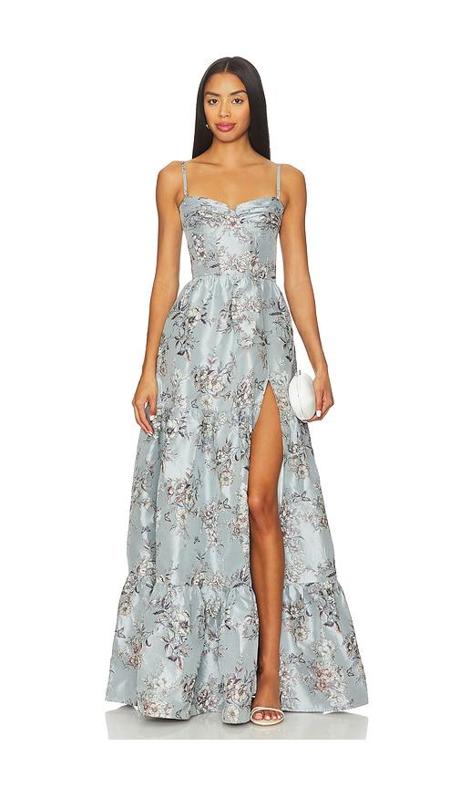 v. chapman lucetta gown in baby blue. - size 0 (also in 2, 4, 6, 8, 10, 12)
