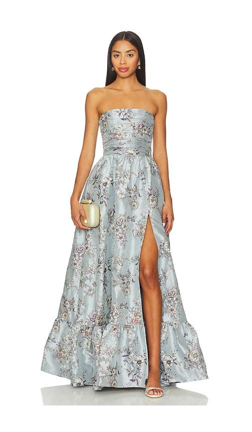v. chapman regina gown in baby blue. - size 0 (also in 2, 4, 8)