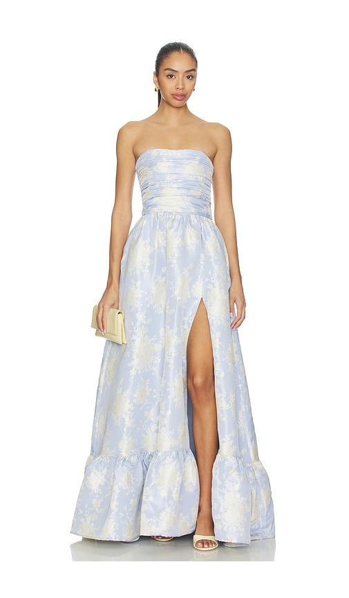 v. chapman regina gown in blue. - size 0 (also in 4, 2, 6, 8)