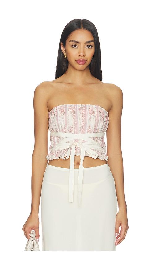v. chapman sadie strapless top in cream. - size 10 (also in 4, 2, 6, 8)