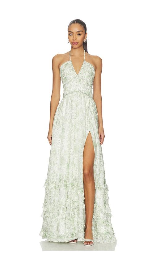 v. chapman scarlette dress in sage. - size 10 (also in 6, 8)