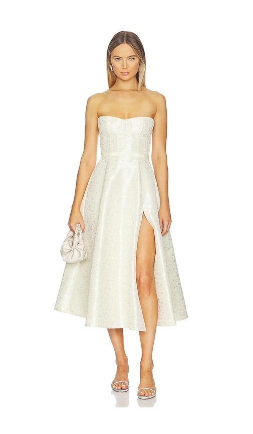 v. chapman vanessa dress in lemon. - size 0 (also in 4, 6, 8, 10, 12)