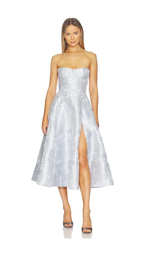 v. chapman vanessa dress in slate. - size 0 (also in 10, 12, 2, 4, 6, 8)