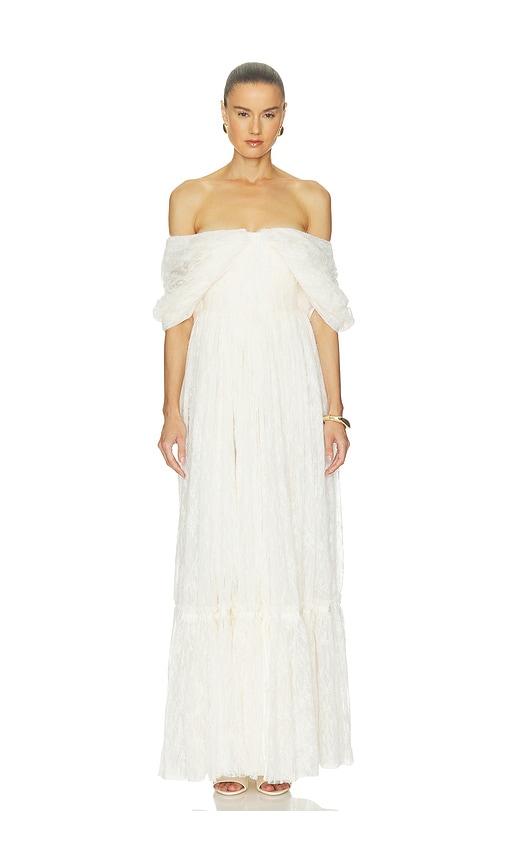 v. chapman x kristopher brock leon gown in white. - size 4 (also in 6)