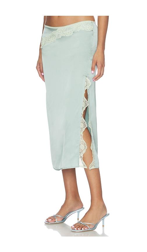vaillant attitude midi skirt in baby blue. - size 34/xs (also in 36/s, 38/m, 40/l)