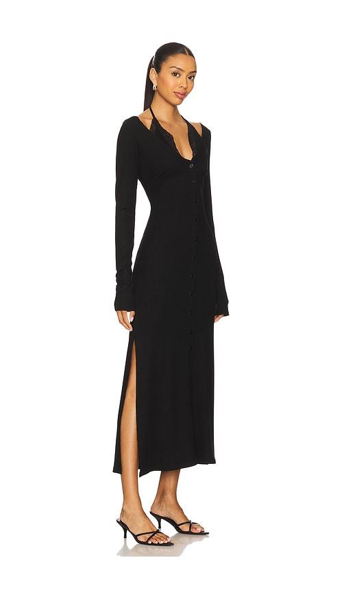 vaillant bradigan long sleeve dress in black. - size 38 (also in 40)