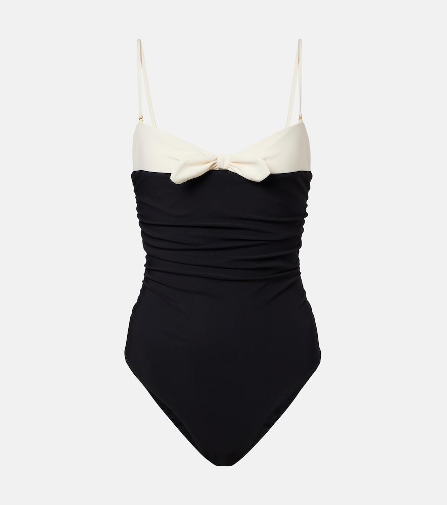 valentino bow-detail swimsuit