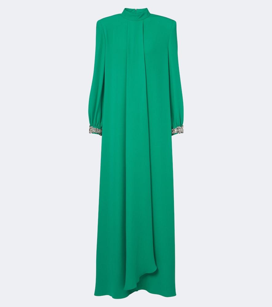 valentino cady couture crystal-embellished silk gown