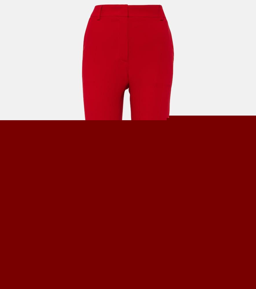 valentino cady couture silk straight pants