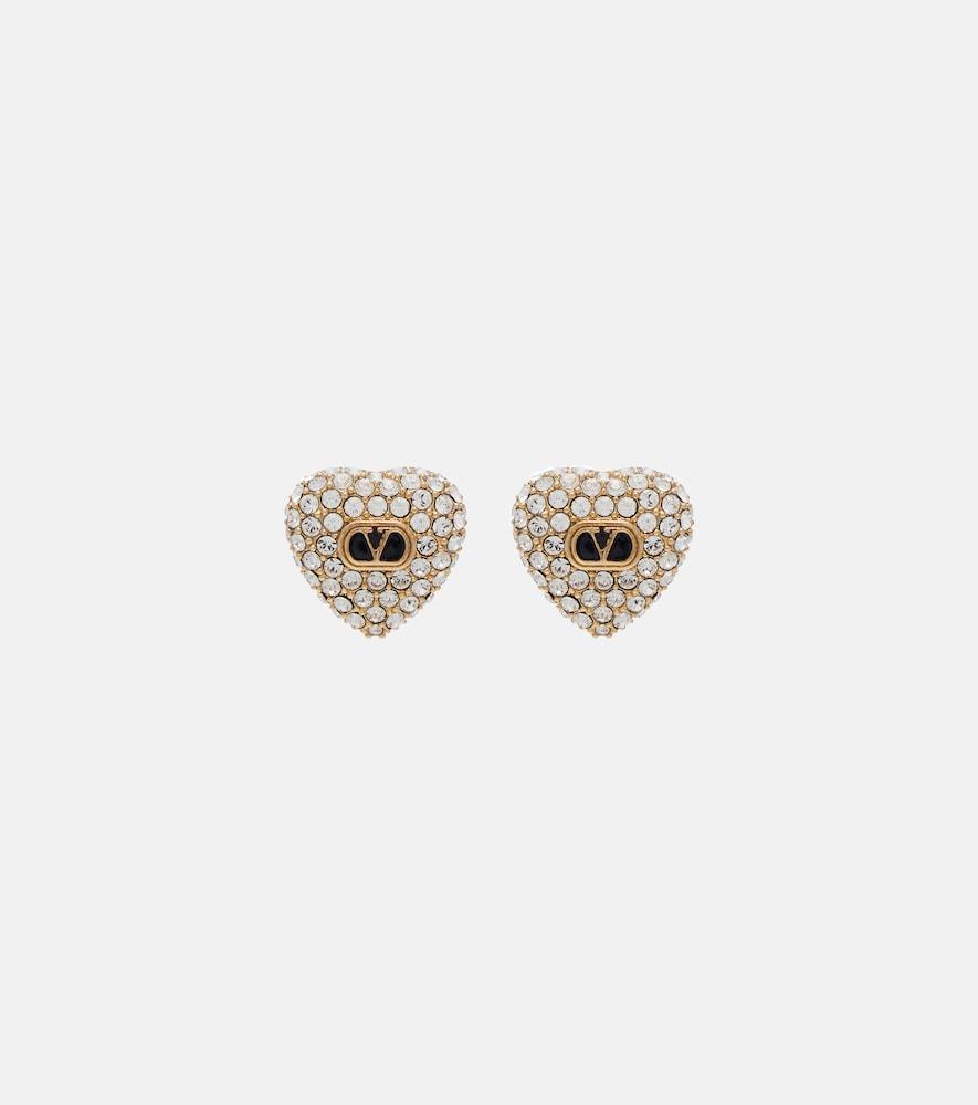 valentino caur royal swarovski-embellished earrings
