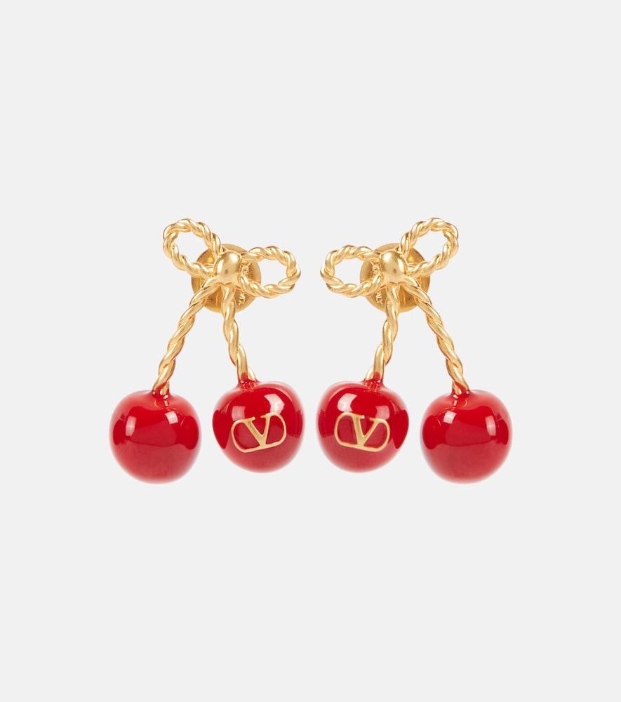 valentino chez valentino cherryfic earrings