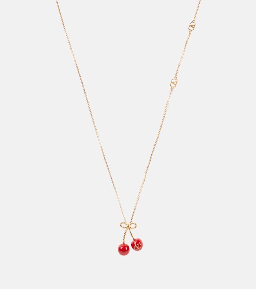 valentino chez valentino cherryfic necklace