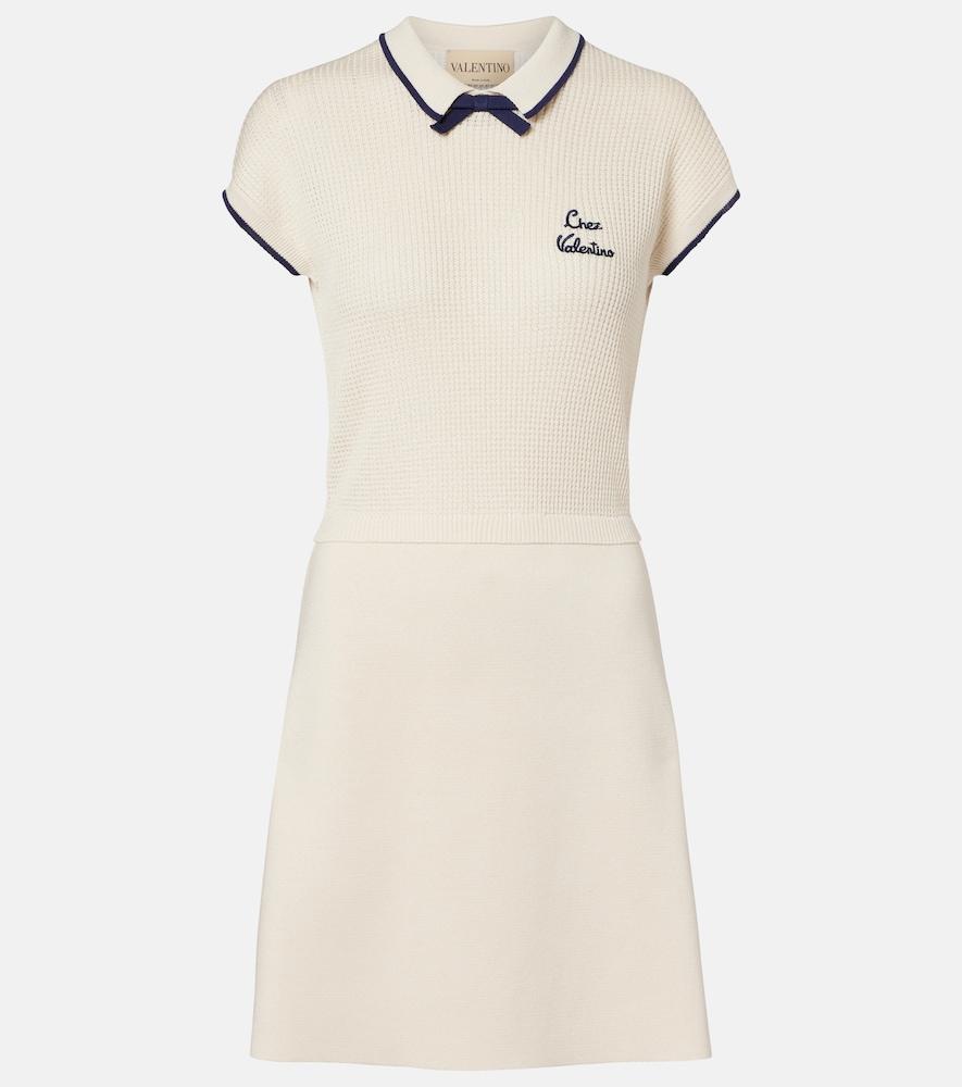 valentino chez valentino cotton-blend minidress