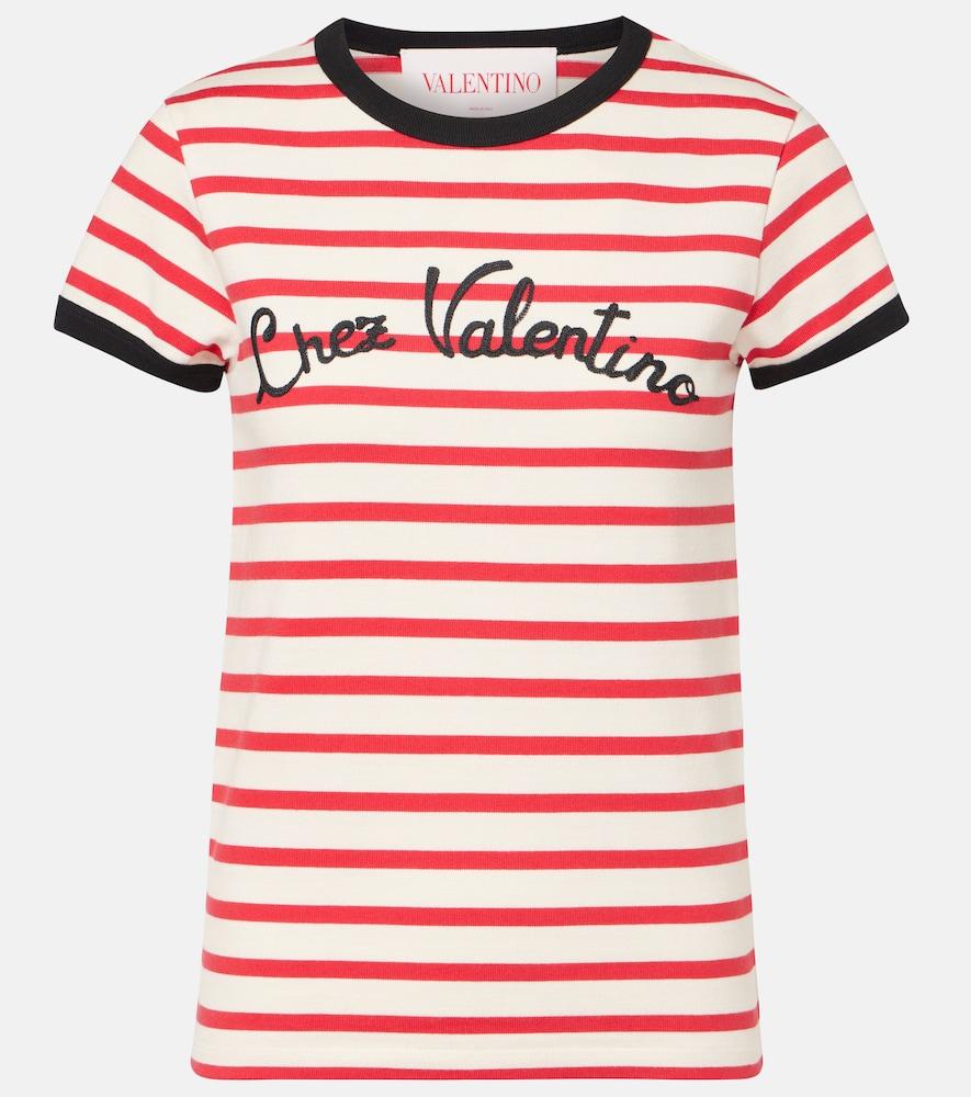 valentino chez valentino cotton jersey t-shirt