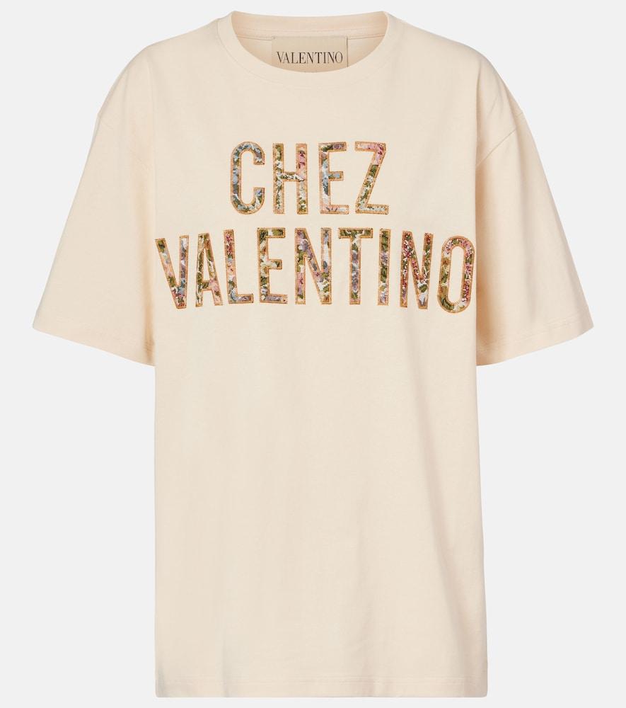 valentino chez valentino cotton jersey t-shirt