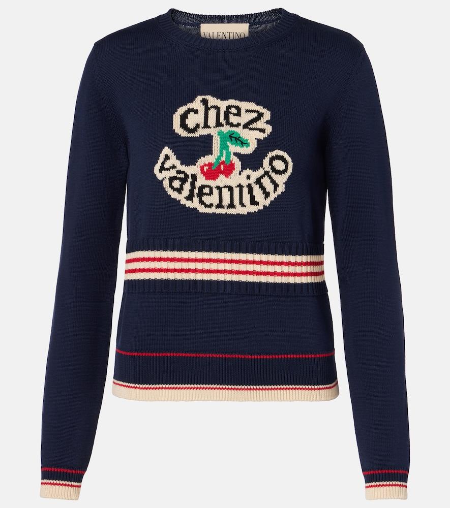 valentino chez valentino cotton sweater