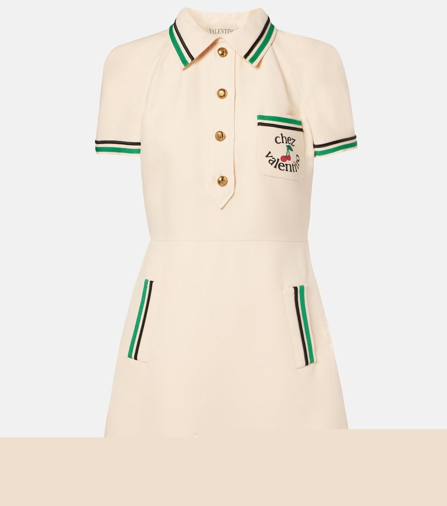 valentino chez valentino crepe couture minidress