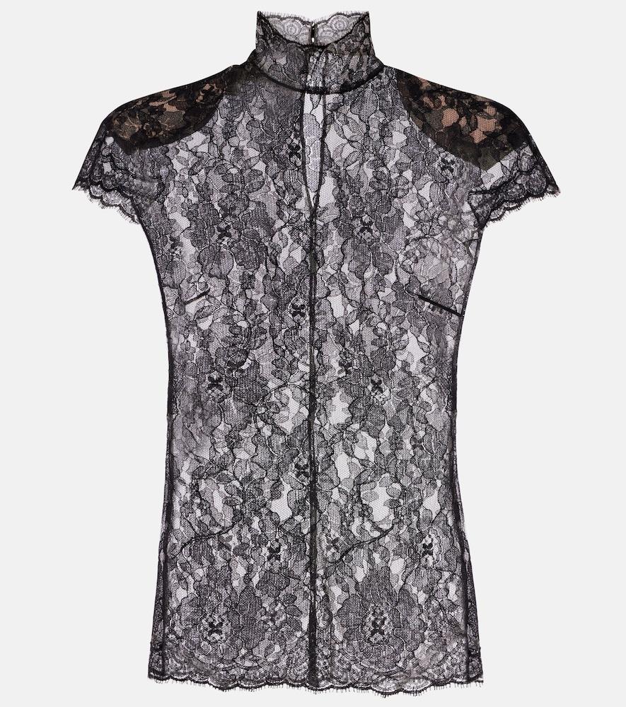 valentino cotton-blend top
