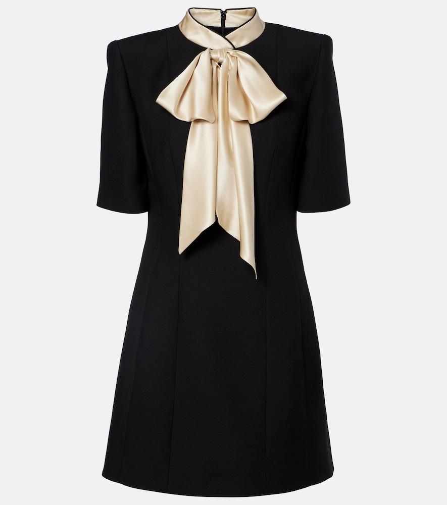 valentino crepe couture bow-detail minidress