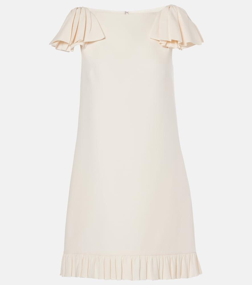 valentino crepe couture minidress