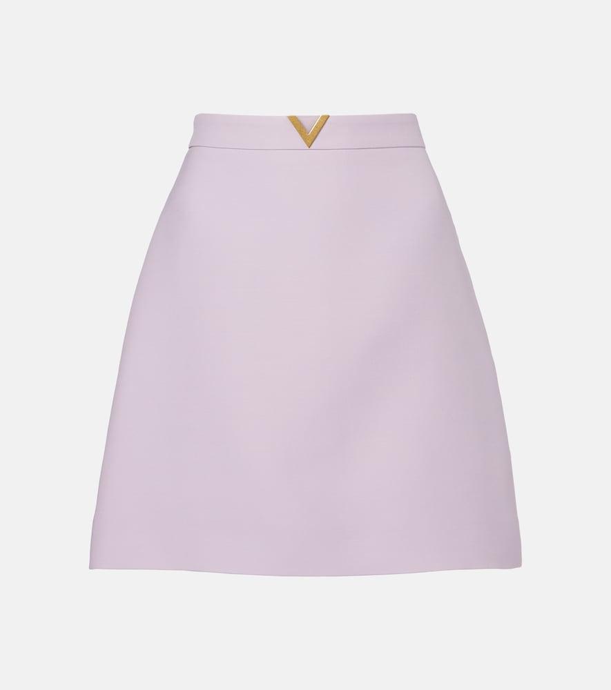 valentino crepe couture miniskirt
