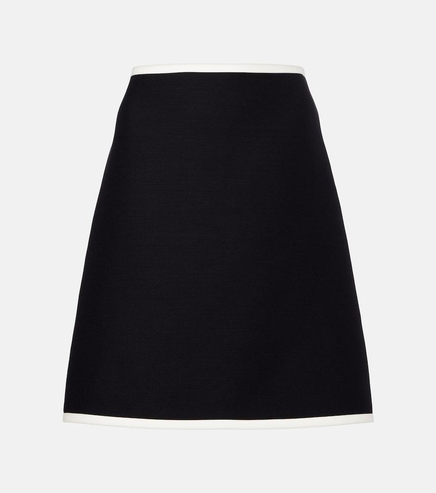valentino crepe couture miniskirt