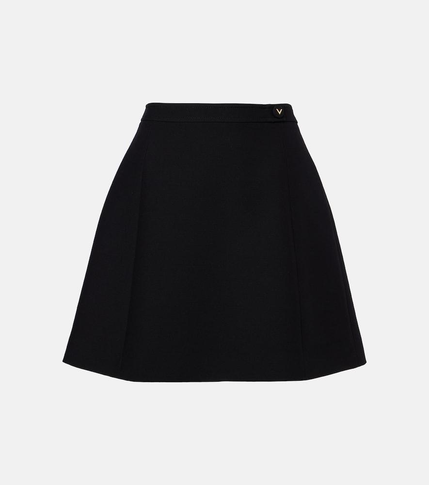valentino crepe couture miniskirt
