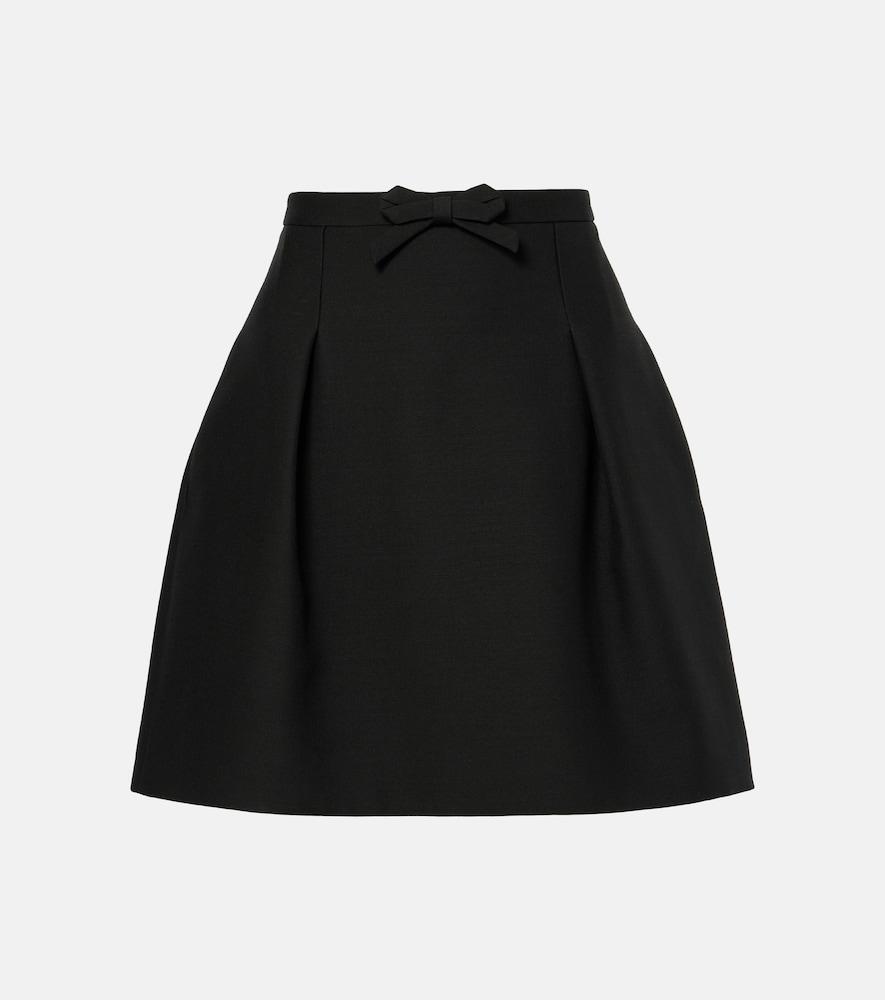 valentino crepe couture miniskirt