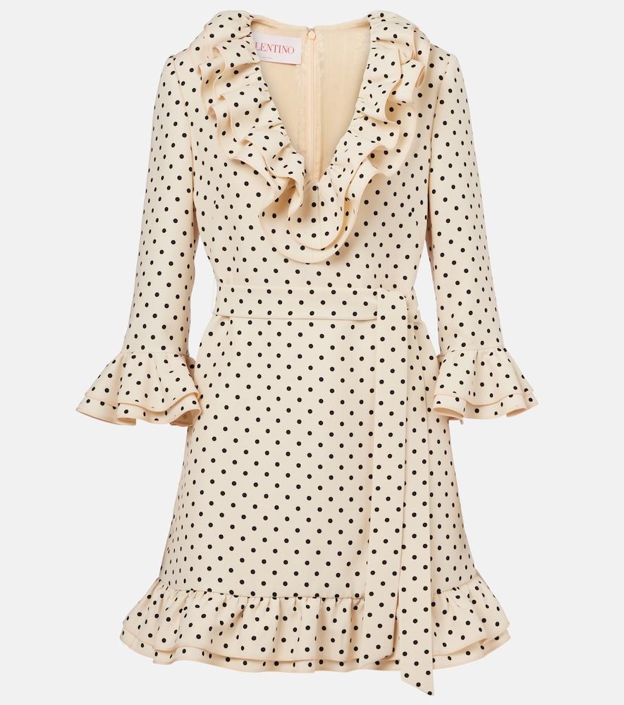 valentino crepe couture plusdepois ruffled minidress