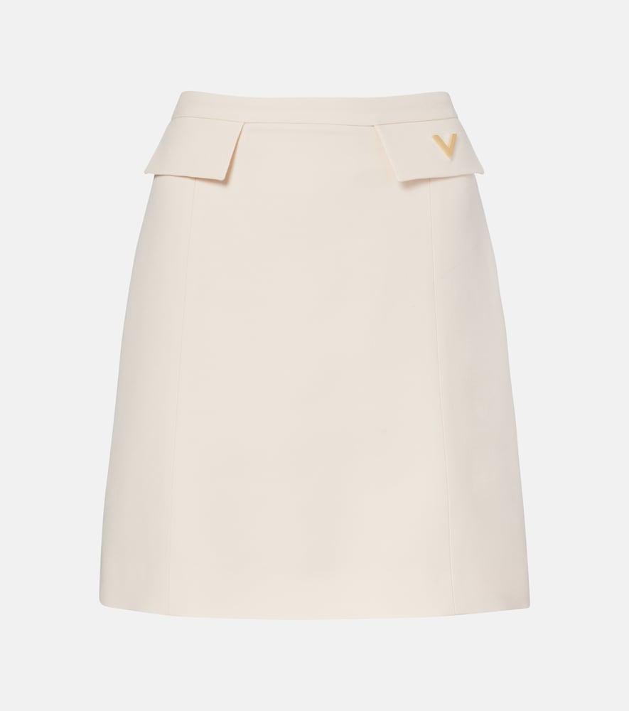 valentino crepe couture vgold miniskirt