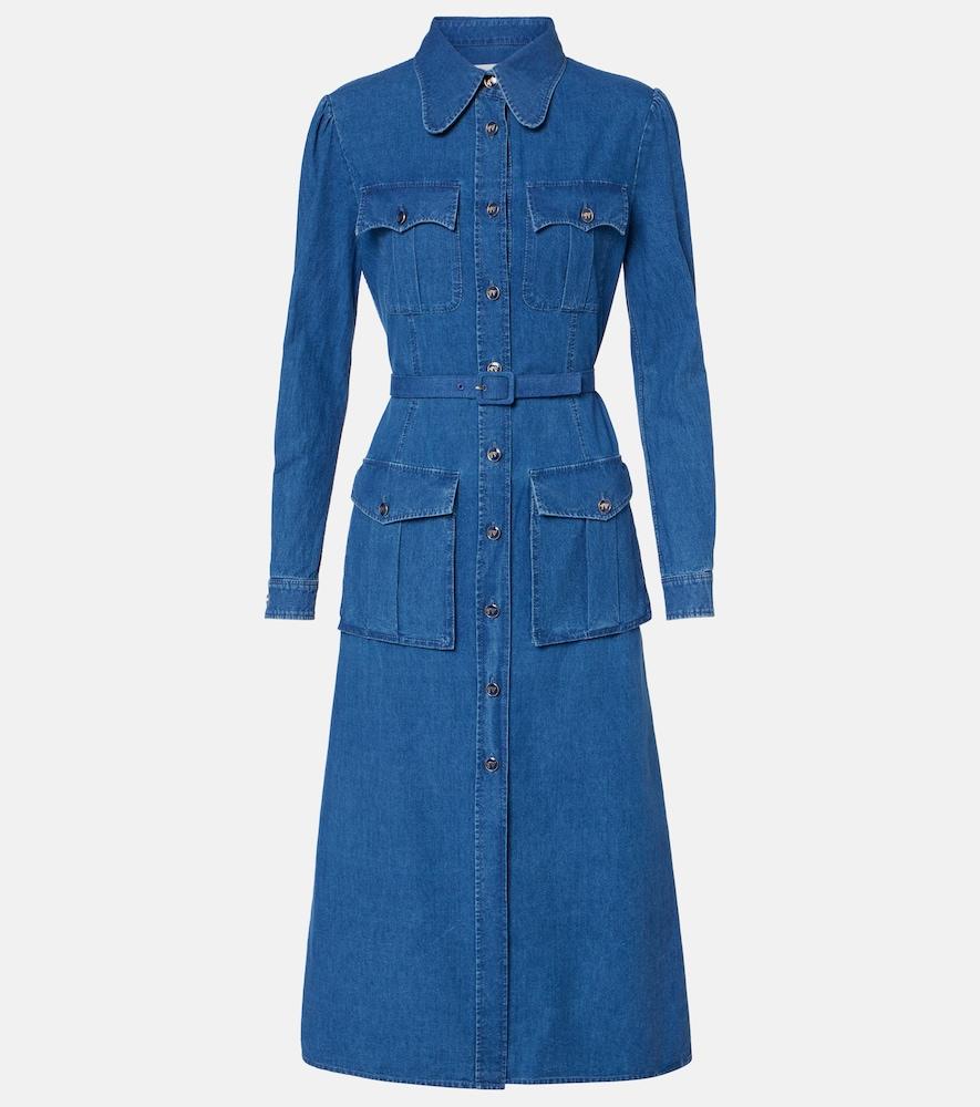 valentino denim shirtdress