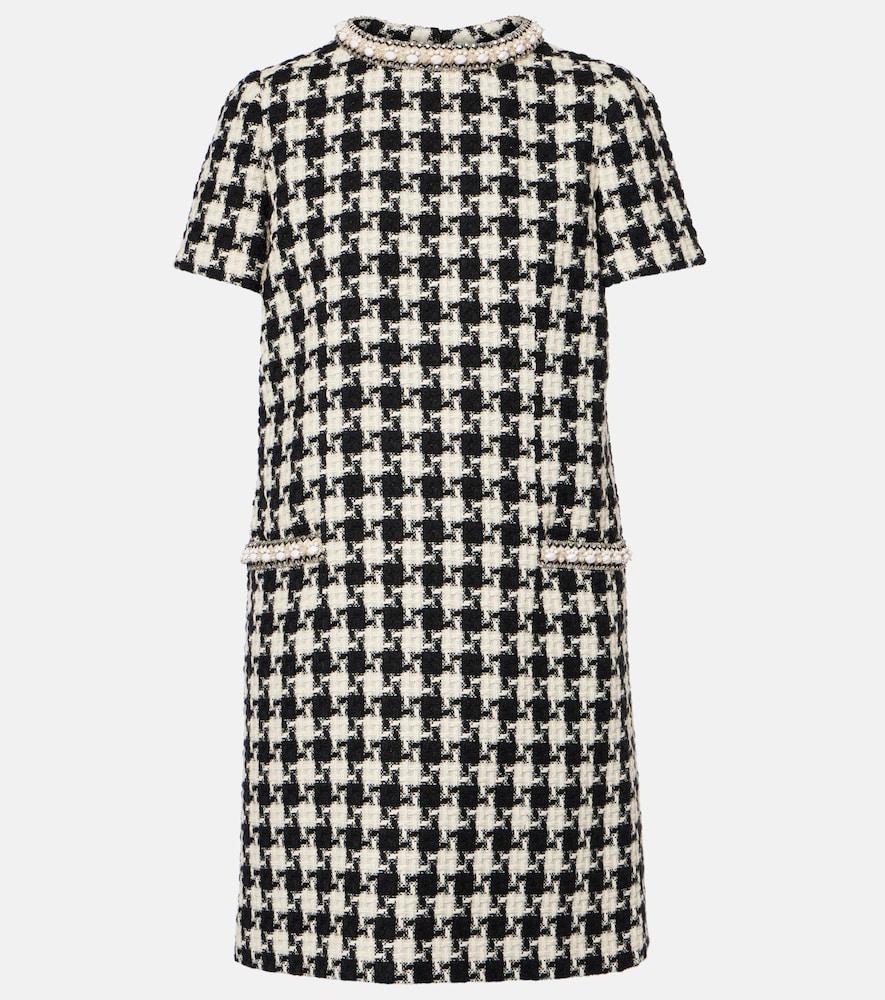 valentino embellished tweed minidress