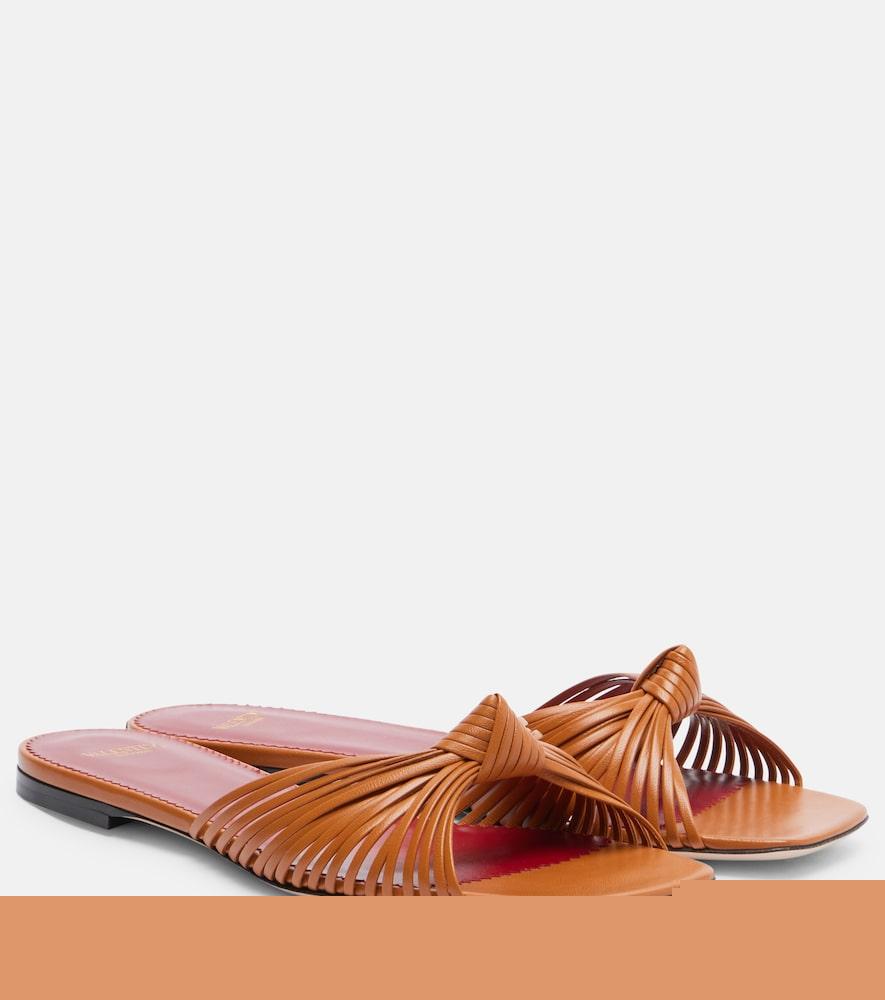 valentino garavani annet leather slides