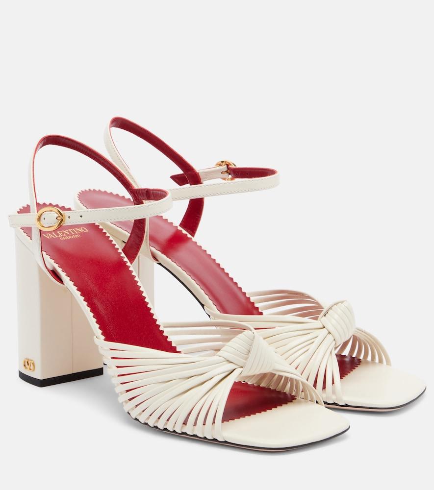 valentino garavani annet leather slingback sandals