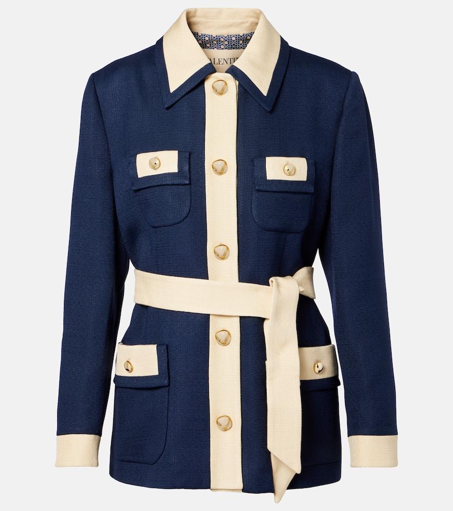 valentino garavani belted jacket