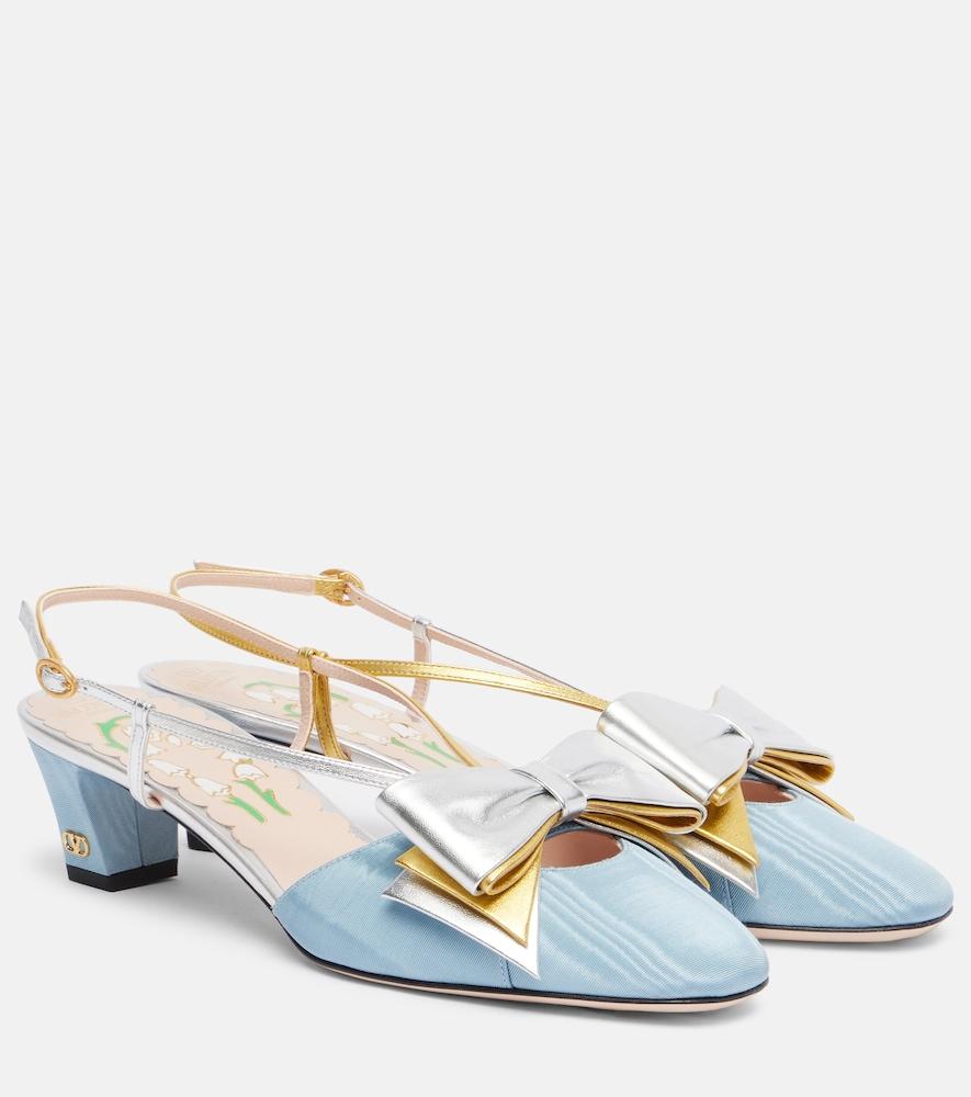 valentino garavani bowow leather pumps