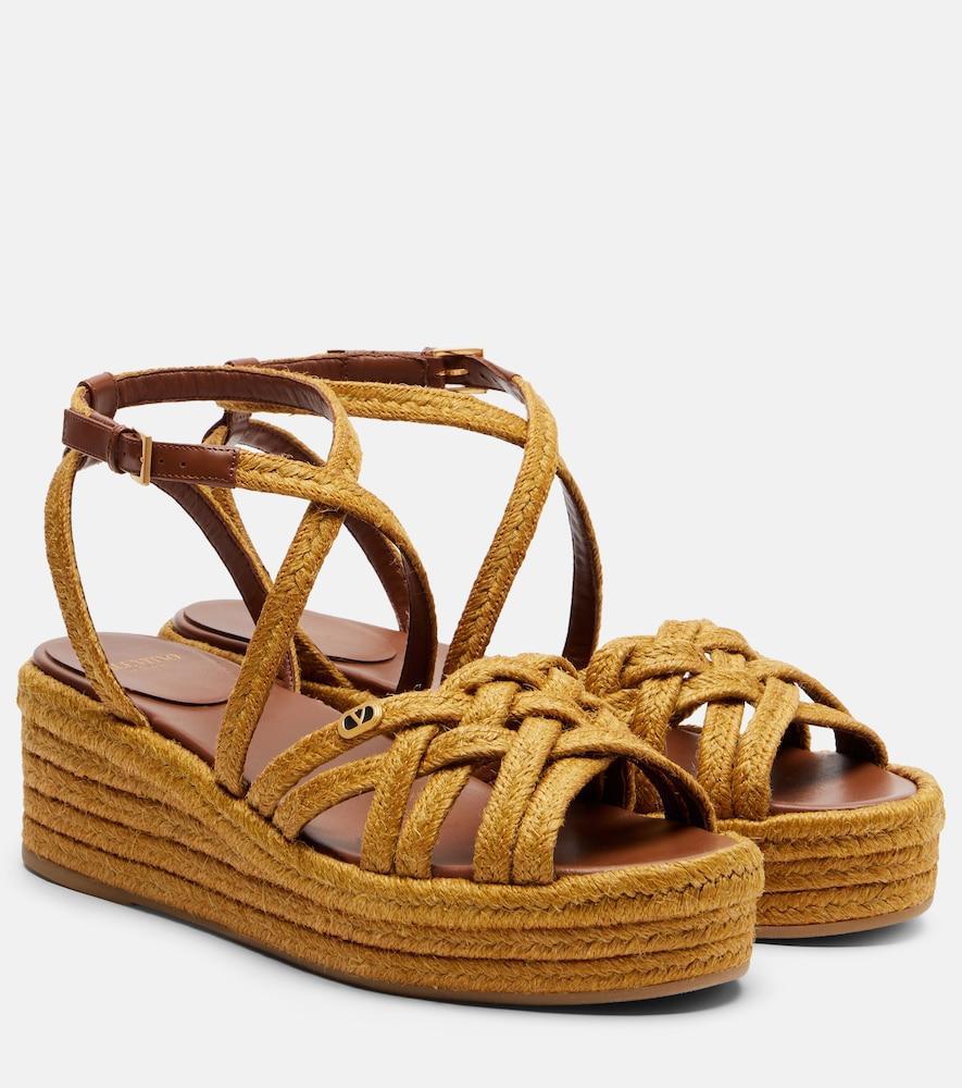 valentino garavani bribri espadrille sandals