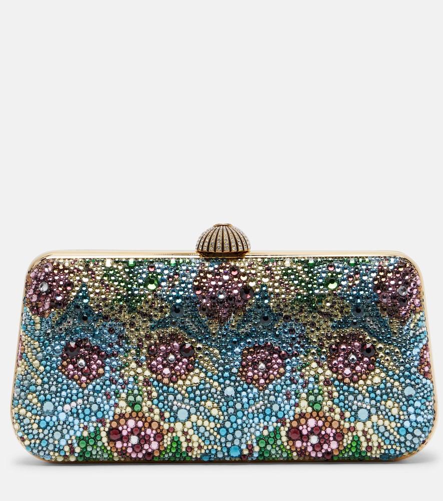 valentino garavani carry secrets swarovski-embellished clutch