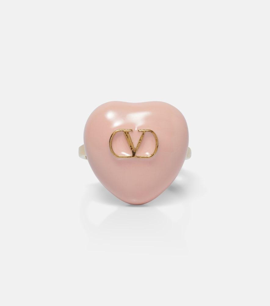 valentino garavani caur royal vlogo enamel ring