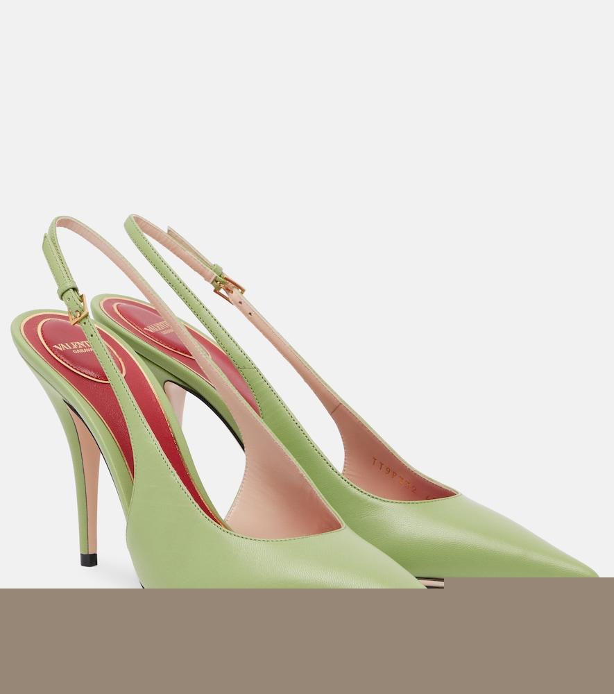 valentino garavani cuttie leather slingback pumps