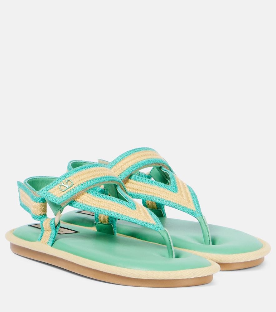 valentino garavani lake powell crochet sandals