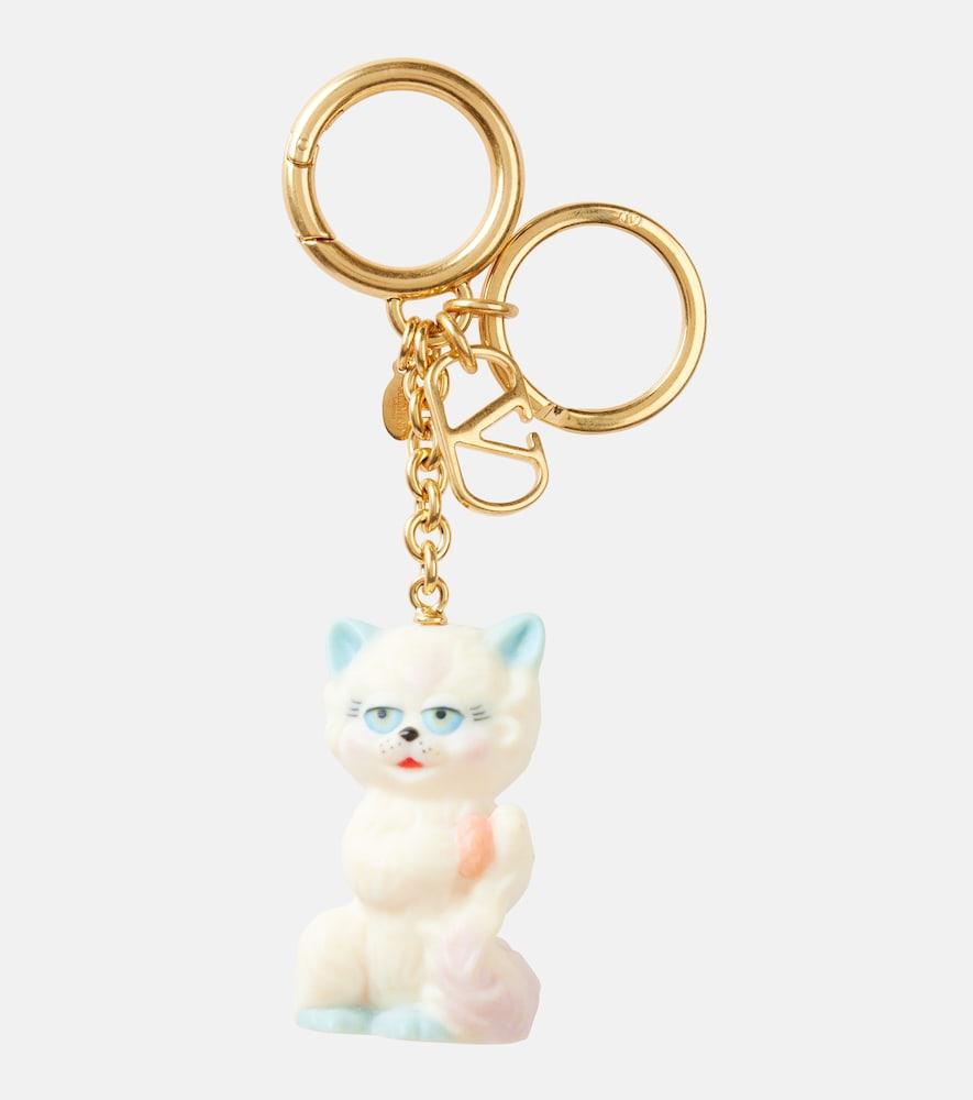 valentino garavani le chat de la maison keychain