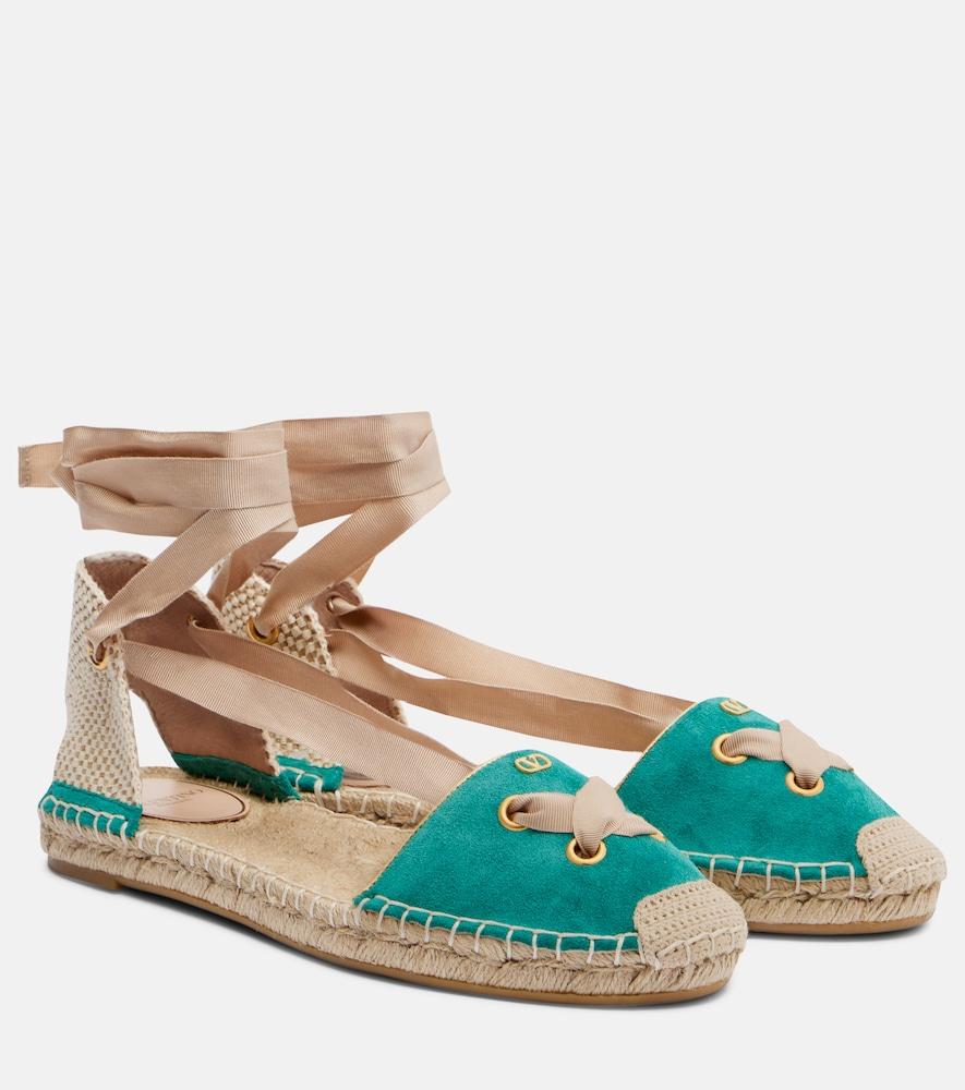 valentino garavani resort suede espadrilles